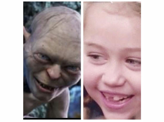 Miley Cyrus, Gollum, Twit Pic Miley Cyrus, Gollum, Twit Pic